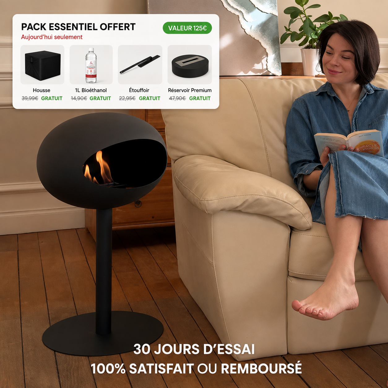 Cheminée Bioéthanol Ambre™